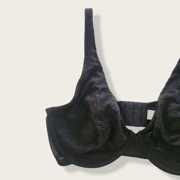 NATORI Bra Black Lace Mesh Bra 32DD - Picture 2 of 8